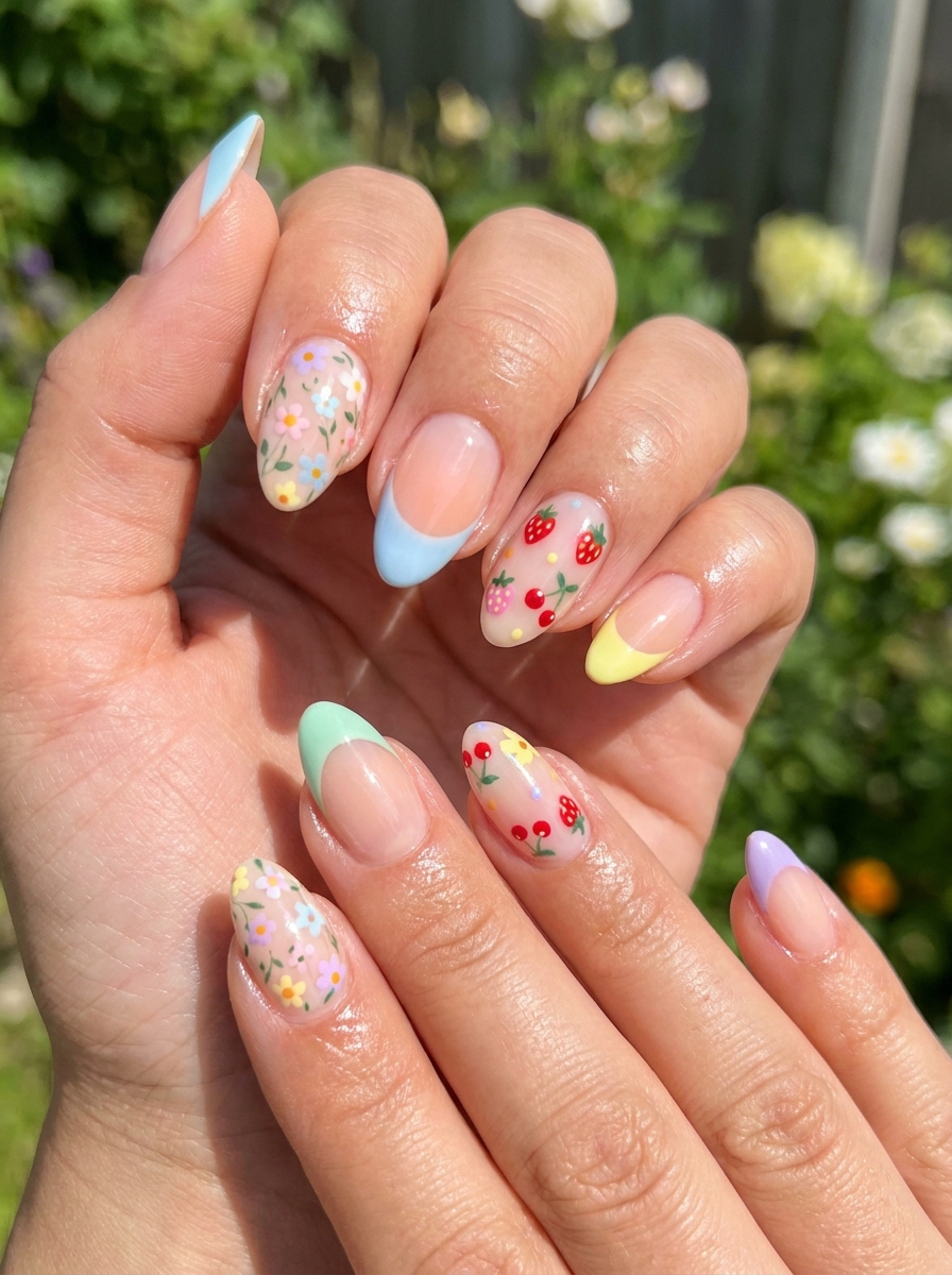 June Mix-and-Match Nails